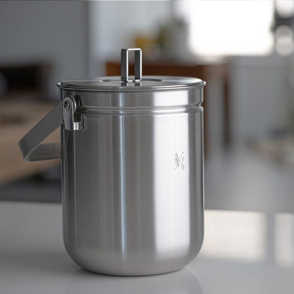JVR 올스텐 냄새차단 원룸 자취 싱크대 음식물쓰레기통 3L