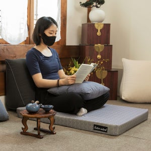 뜨란채 메모리폼 기도 절 좌식 요가 대형 방석 대방석 대쿠션 (속커버 포함)