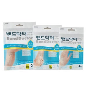 밴드닥터 아쿠아 방수 드레싱밴드 특대2매/대형3매/중형4매 중 택1