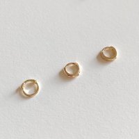 14k 베이직 쁘띠 미니 원터치 링 귀걸이 4mm 3종 귓바퀴 링