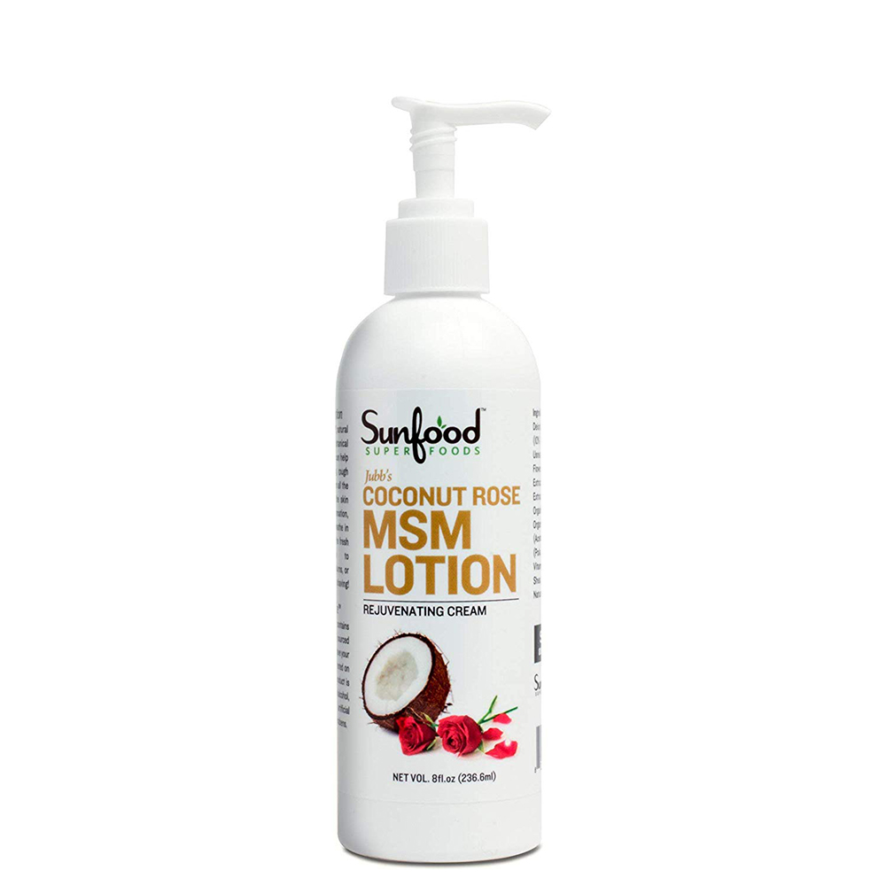 <b>Sunfood</b> Superfoods <b>MSM</b> Body Lotion Coconut Rose <b>썬푸드</b> 슈퍼푸드 <b>MSM</b> 바디로션 코코넛 로즈 8oz(236.6ml)