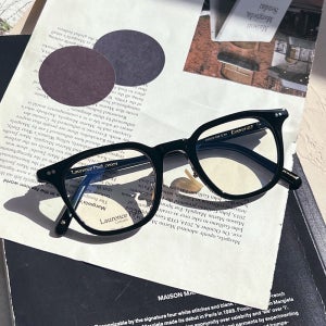 로렌스폴 안경 쿠버2 COUVER2 C01 블랙 사각 코받침 뿔테 남자 여자 안경테