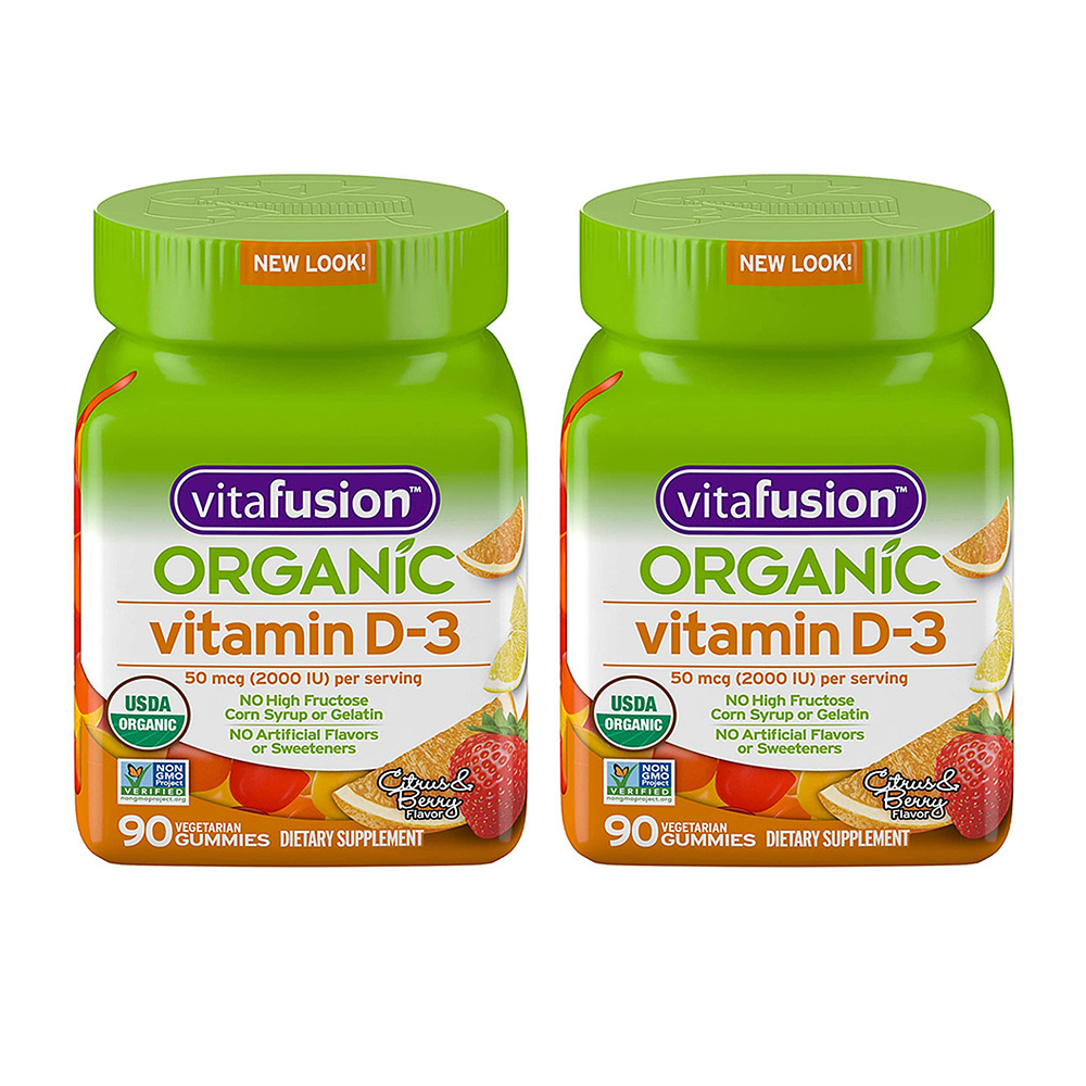 Vitafusion Vitamin 비타퓨전 <b>비타민 D</b>3 2000IU 90구미 2팩