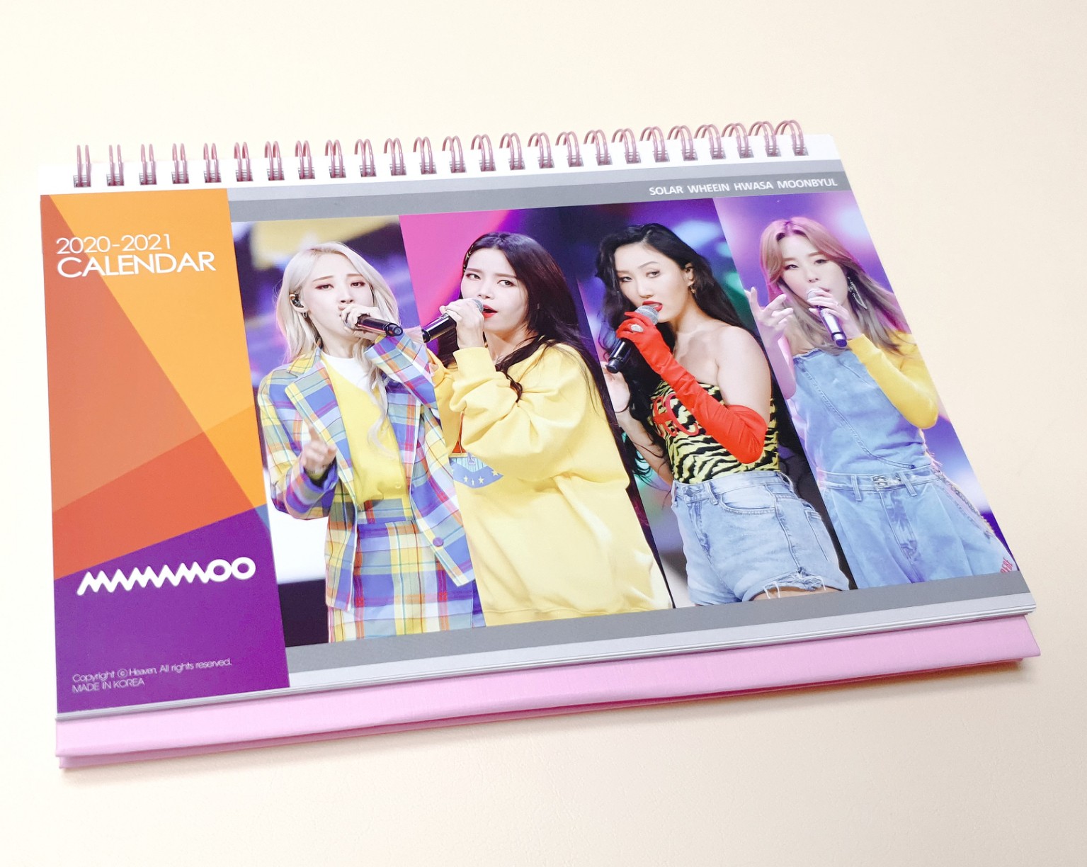 마마무 Mamamoo 굿즈 2020 &Amp; 2021년 탁상 달력 캘린더