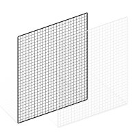 메쉬망 인테리어 벽선반 1200x1500mm / 다용도 수납 철망 휀스망 네트망 데쉬보드 방묘망 벽걸이선반 상가 매장 진열 수납