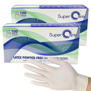 슈퍼케어 라텍스장갑 100매 2박스