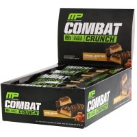 MusclePharm Combat Crunch Protein Bar Caramel Candy Bar 머슬팜 컴뱃 크런치 프로틴바 카라멜 캔디 바 12개입