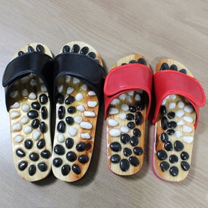 지압슬리퍼 자석 자갈 사무실 실내화