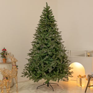 크리스마스 트리 나무 무장식 대형 고급 알파인 300cm (우산식) 전나무 PE PVC 매장 소품 데코 용품 꾸미기