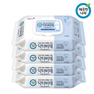 깨끗한나라 닥터비데 화장실용 물티슈 캡형  55g  46매  10개