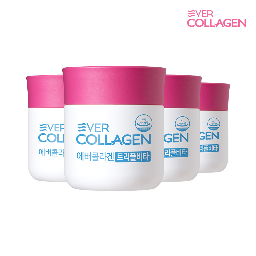 <b>에버콜라겐 트리플비타</b> 16주분 저분자 피쉬 콜라겐 펩타이드 기능성