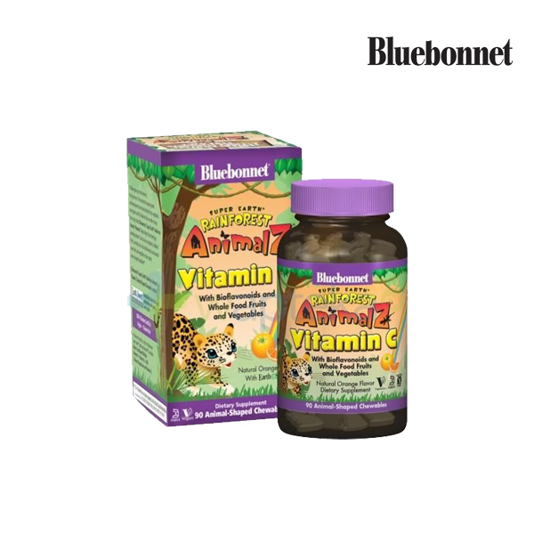 블루보넷 Bluebonnet 슈퍼 어스 <b>레인포레스트 애니멀즈 비타민 C</b> 90개입