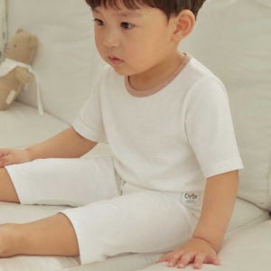 5+1 7부내의 아기내복 봄 여름 밤부 매쉬 치즈 유아 아기실내복 신생아 배앓이방지 돌