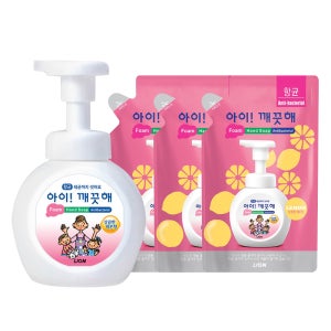 아이깨끗해 핸드워시 손세정제 용기1개+리필3개