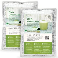 더블데이 리치 그린티 800G (2개) / 녹차 라떼 프라페 티 차 파우더 분말 가루