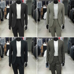 파렌하이트 가을 겨울 남자정장 다크 그레이 베이지 네이비 브라운 4종 스판 셋업수트