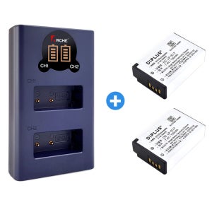 무료 캐논 LP-E17 LCD 듀얼충전기+배터리2개 200D II