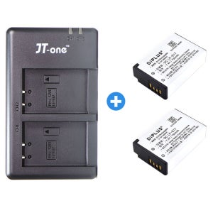 캐논 LP-E17 듀얼충전기+배터리2개 77D 200D II