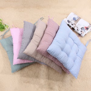 미미캐츠 베이직 스트라이프 의자방석 2개세트 학생