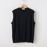 [Graphpaper] 그라프페이퍼 HIGH GAUGE KNIT VEST BLACK