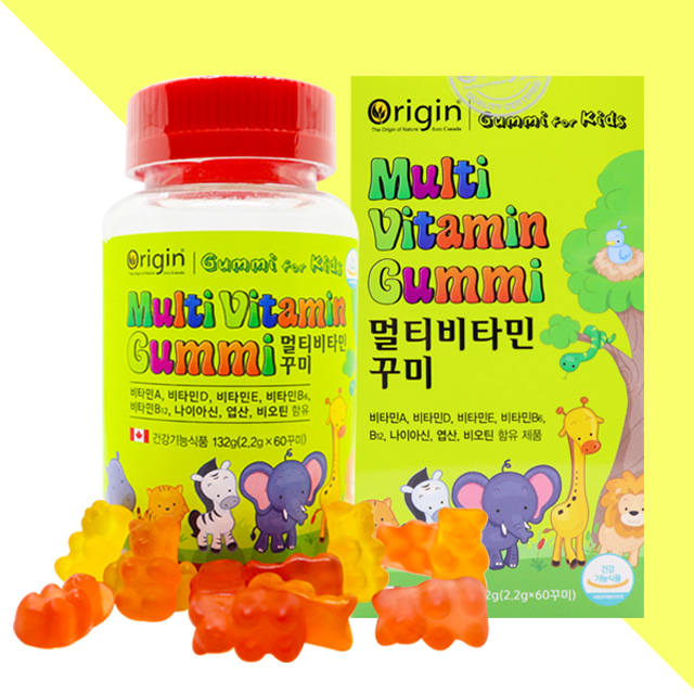 유아 아기 키즈 멀티비타민 꾸미 젤리 어린이 초등학생 비타민 오리진 90꾸미