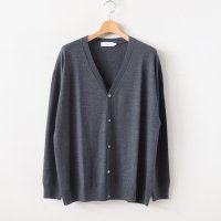 [Graphpaper] 그라프페이퍼 HIGH GAUGE KNIT CARDIGAN GRAY