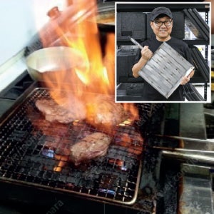 용사장파워불판9번불바다 종류9가지 디자인등록 불맛직화초벌숯불향 불날개 불족발 닭발전용불판