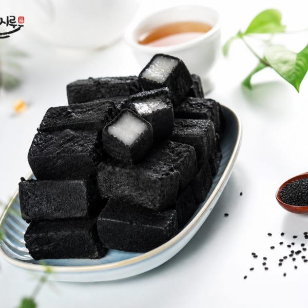 오복시루 흑임자 인절미 1kg 국산찹쌀 개별포장 건강떡 아침식사대용 간식떡 서민갑부 떡집