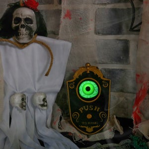 외눈박이 초인종 / 할로윈 문 장식 할로윈 소품 외눈 박이 초인종 할로윈 소품 장식 할로윈샵 엽기 소품