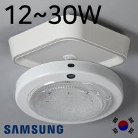 LED 직부등 원형 현관 베란다 계단 조명 국산 복도등 센서등 사각 쎈서등