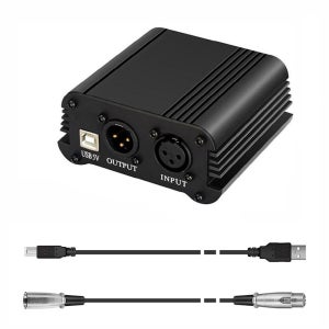 USB 팬텀파워 48V 콘덴서 마이크 증폭기 유튜브 방송