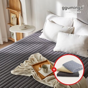 1+1 커버제공 리얼 탄소매트 전기 매트 그래핀 카본 전기요 1인용 슬림 슈퍼싱글