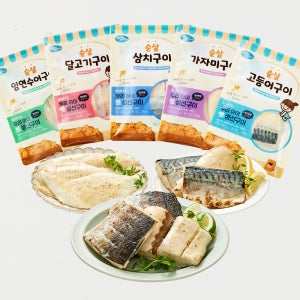 아린이네 생선가게 순살 생선구이 인천집 세트 아기 이유식 (가자미/고등어/달고기/삼치/임연수)