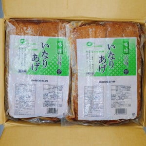 일제 사각 조미유부 1박스(1kg X 10팩) 총400개 냉동보관 유부초밥용