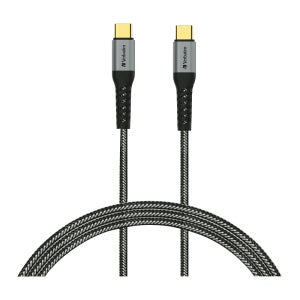 버바팀 케이블 케블라 E-mark 100W C to C 30cm 그레이