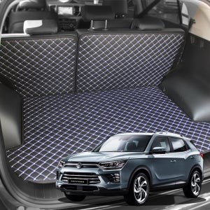 지엠지모터스 뷰티풀 코란도 퀼팅 트렁크 매트+뒷열커버 풀셋트 차박 분리형