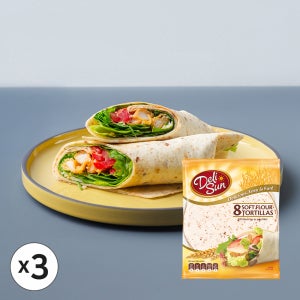 델리썬 소프트 플라워 또띠아 320g x 3개