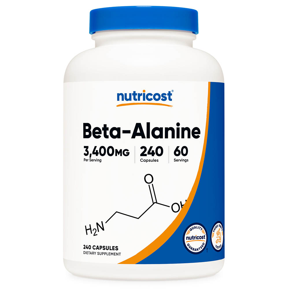 뉴트리코스트 <b>베타 알라닌</b> 3,400mg 240캡슐 60일분