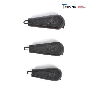 주물우럭추 우럭봉돌 쇠추 고리추 선상추 다운샷