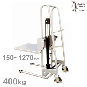 슬림형 퀵 리프트 플랫폼스태커 PS4015/하중400kg 선반형 스태커 유압식 리프트 운반기 적재기 상하차기계