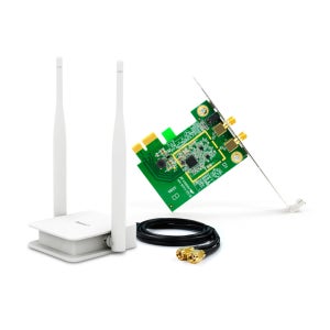 ipTIME A2000PX-MU 무선랜카드 와이파이 연장형 안테나 LP브라킷 PCI-E