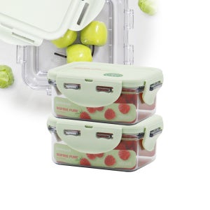 락앤락 비스프리 스테커블 1+1 밀폐용기 냉장고정리용기 반찬통 직사각 180ml