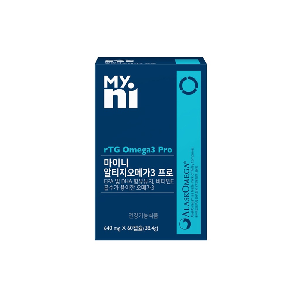 마이니 알티지 오메가3 프로 청정 알래스카 초소형 1000mg 60캡슐, 1개