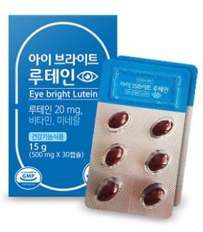 눈 건강 멀티비타민 <b>그린스토어</b> 아이브라이트 루테인 30캡슐 아연,셀레늄, <b>베타카로틴</b>