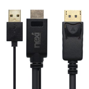 넥시 4K HDMI1.4 to DP V1.2 모니터 케이블 1.5M 듀얼