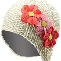 스포티 플로라 버블 스윔 수모 수영모자 Sporti Floral Bubble Swim Cap-White/Pink/Yellow/Red