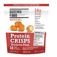 Shrewd Food Brickoven Pizza Protein Crisps 시루드 푸드 브리코븐 피자 단백질 스낵 8팩 0.74oz