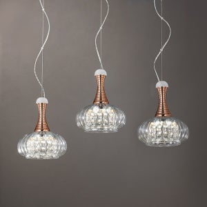 LED 레슬리 2등 3등 펜던트 주방 크리스탈 테이블 조명