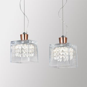 LED 알렉시아 2등 3등 펜던트 주방 크리스탈 테이블 조명