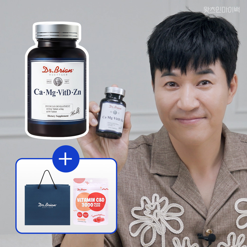 닥터브라이언 칼슘 마그네슘 비타민D 아연 1305mg x 90정, 1개
